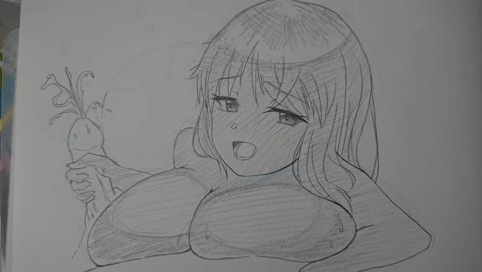 お仕事の昼休憩中に描いたシタラちゃん 