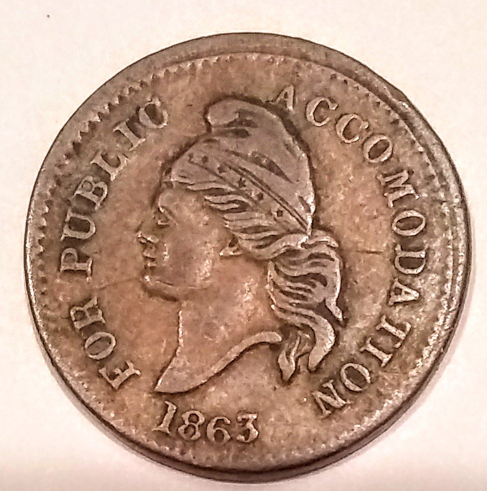 KlineSmith7's tweet photo. #Coin
#Token
#Storecard 1863
#Pennsylvania 
#History #Art
#Business https://t.co/EM74B4RAXB