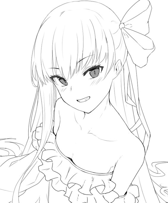 メルト描いてる。 