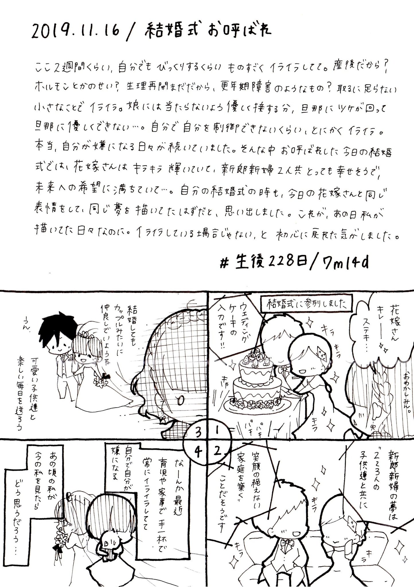 みん 3y2m 3m 育児漫画 19 11 16 ちょっとダークなお話 このイライラはどうしたらいいの いつまで続くの 育児漫画 育児日記 生後7ヶ月 赤ちゃん 赤ちゃんのいる生活 結婚式 産後クライシス 育児あるある ママ垢さんと繋がりたい