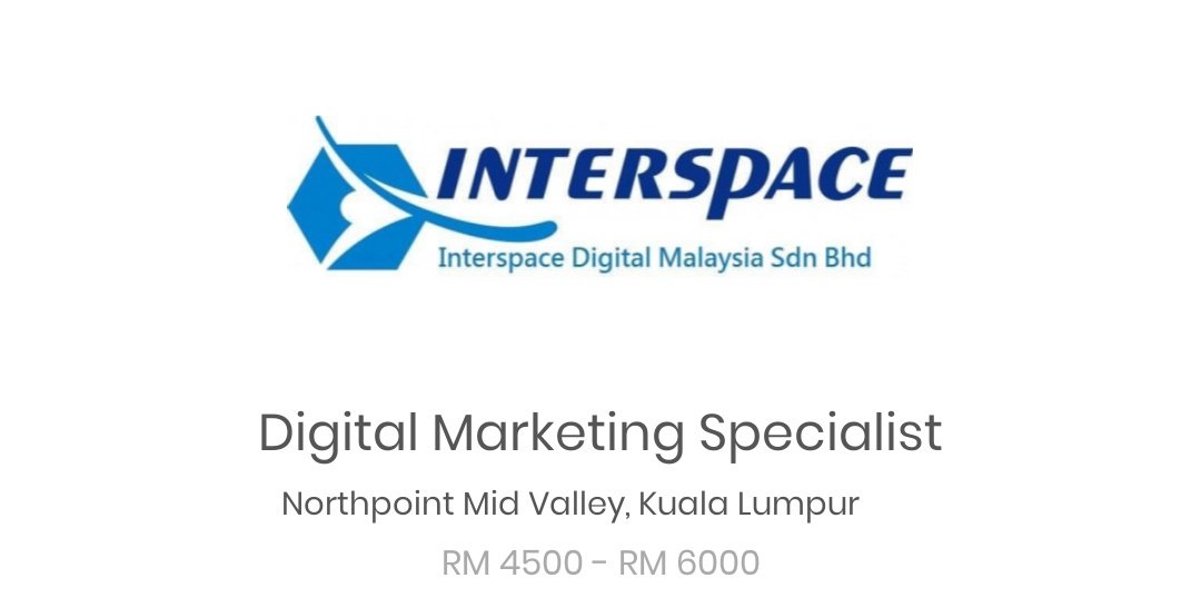 AliceYish's tweet photo. Job : DIGITAL MARKETING SPECIALIST
  
-3 years of experience in the performance type of digital marketing.
-Have experience or good knowledge in content marketing, SEO, Facebook Ads, Google Ads and website.
      
Email resume to : razellyssa1@gmail.com
#TWT2019 #kerjakosong https://t.co/XYbYfCtelO