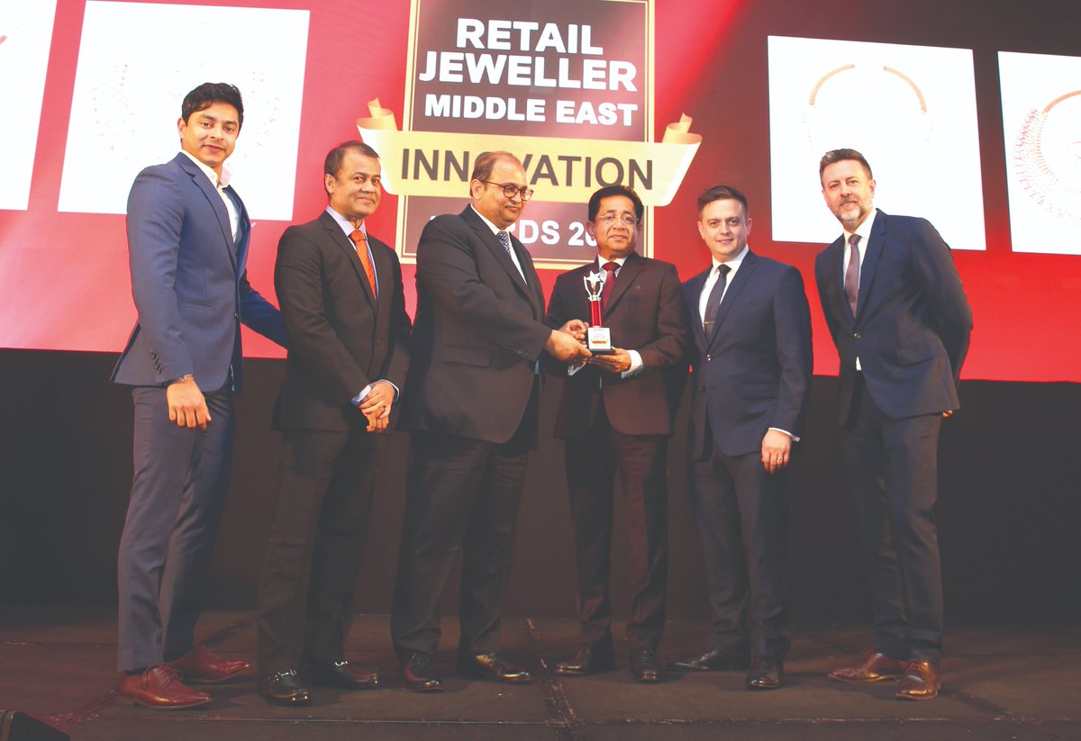 World’s favourite jeweller, #Joyalukkas, continued its winning streak at Retail Jeweller Middle East Innovation Awards 2019. Mr. Joy Alukkas, CMD, Joyalukkas Group received the award for the best Indian diamond jewellery of the year.