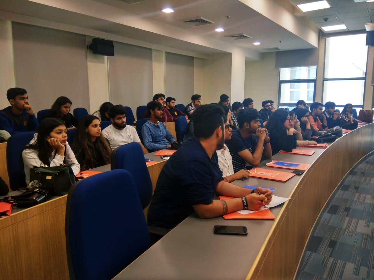 BMLUniv's tweet photo. Wondering what a day in the life of an MBA student feels like? BMU organised its 3rd MBA Immersion Programme on 15th November, where 35 MBA aspirants from the NCR region experienced the life of an MBA student.
@DR_RIKPAUL
#bmlmunjaluniversity #MBA #mbaimmersion #bmu https://t.co/P5bEWdWLvR