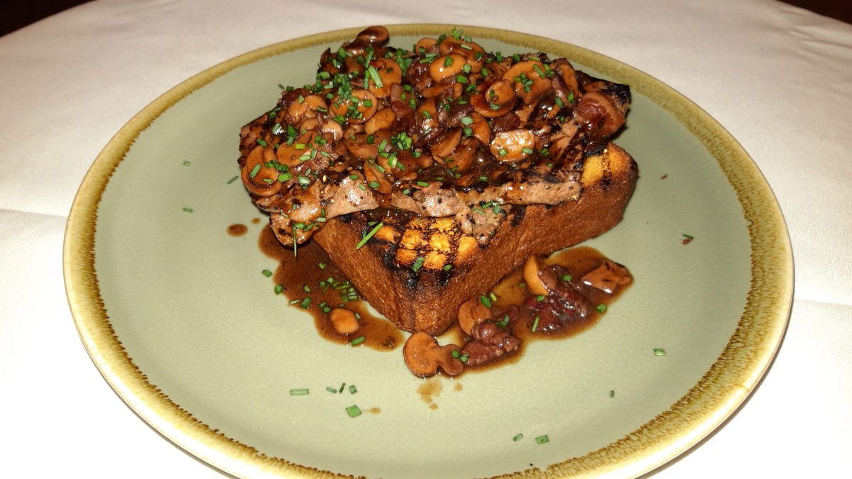 Monday special. Calf's Liver, Bordelaise Sauce, Toasted Brioche Bun. #HappyMonday