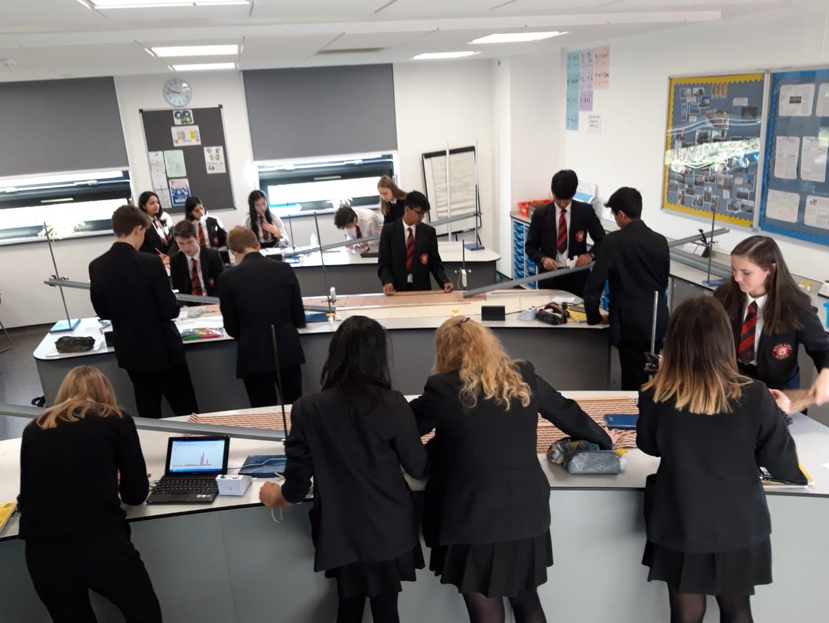 rlsphysics1's tweet photo. Y11’s investigating braking distance and car safety!! #physics #carsafety #brakingdistance @TheRoyalLatin https://t.co/ZIUXuLNm0v