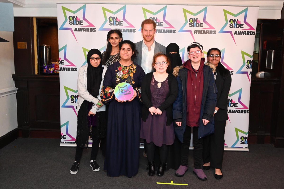 OnSideYZ's tweet image. What inspirational young ladies! A thoroughly deserved award for an incredible group who have made such a difference 💙