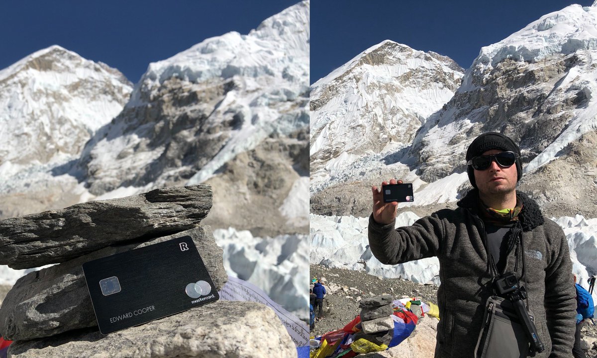 edwardthinks's tweet image. . @RevolutApp @ Everest Base Camp (5,364 meters | 17,600 feet) #NeverSettle #GetItDone