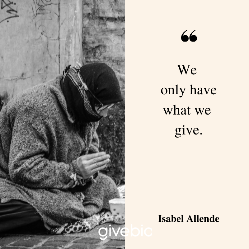 GivebioOrg's tweet photo. We only have what we give. ― Isabel Allende
---------------
#givebio #giving #changelives #charities
For more information https://t.co/DkVRUTzckl https://t.co/yvdG3Bufo2