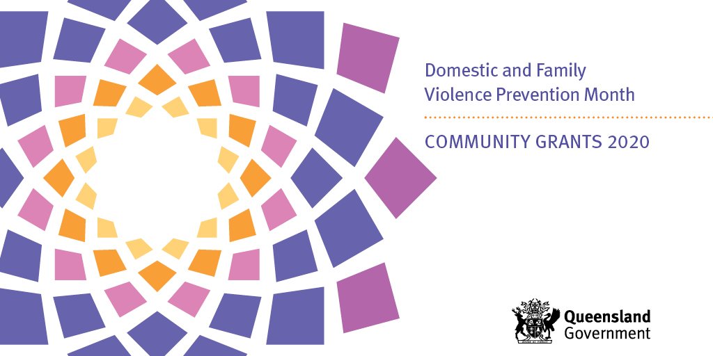 Applications are now open for community grants of up to $5000 to hold events, projects and activities during Domestic and Family Violence Prevention Month in May 2020. Apply before 3pm on Fri 13 Dec 2019 at csyw.qld.gov.au/about-us/fundi…