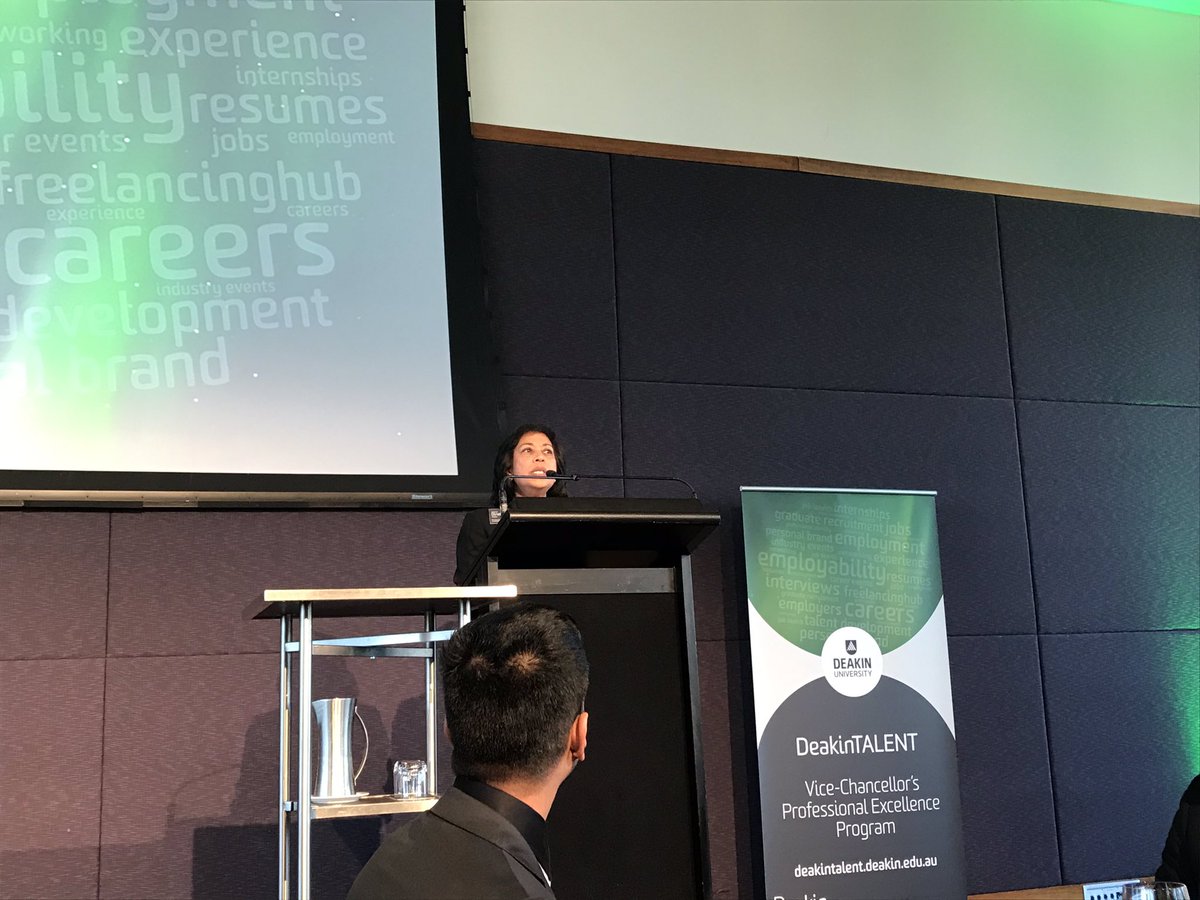 Kim_Watty's tweet photo. Prof Dineli Mather PVC Graduate Employment opens proceedings at the VCPEP dinner. A wonderful event and huge congratulations to @DeakinTALENT. Wonderful scholars from #deakinvcpep. https://t.co/Q10XhmeQyq