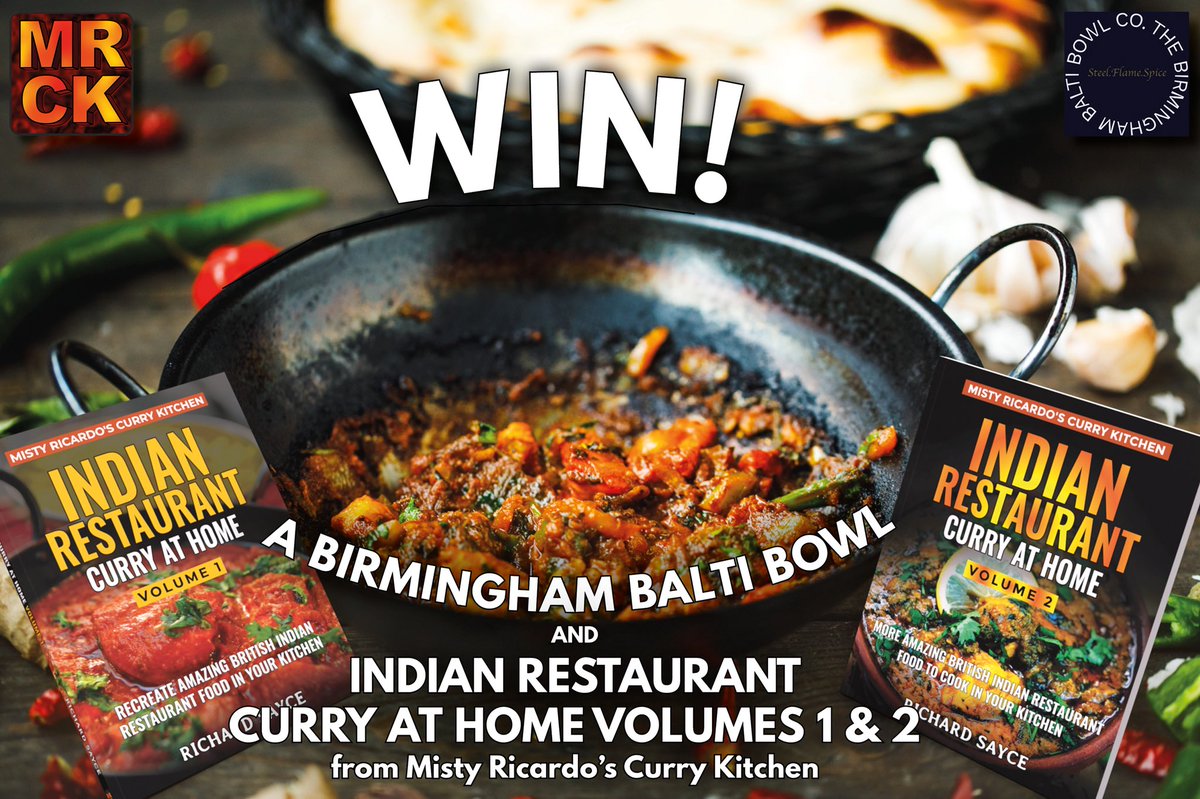 The Balti Bowl Company (@baltibowl) on Twitter photo #GIVEAWAY #PrizeDraw. WIN a Birmingham Balti Bowl and both of <a href="/MistyRicardo/">Misty Ricardo’s Curry Kitchen</a>'s cookbooks Indian Restaurant Curry at Home Vols 1 & 2, #retweet and #follow both accounts. Ends Fri 22 Nov 11:59pm. More details in comment below. #freebie #FreebieFriday #cookbook #baltibowl #GIVEAWAY #PrizeDraw. WIN a Birmingham Balti Bowl and both of <a href="/MistyRicardo/">Misty Ricardo’s Curry Kitchen</a>'s cookbooks Indian Restaurant Curry at Home Vols 1 & 2, #retweet and #follow both accounts. Ends Fri 22 Nov 11:59pm. More details in comment below. #freebie #FreebieFriday #cookbook #baltibowl