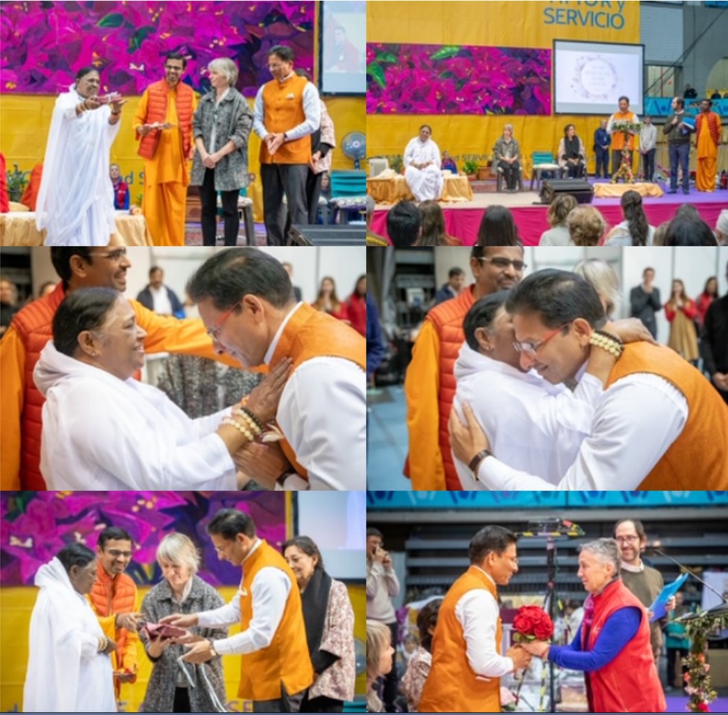 Embassy witnesses Amma's love and service in SpainAmma spread the Indian ethos ¨Sarva Dharma Sambhava¨.More than 100000 Spaniards thronged to seek hug and experience the Indian spiritual luminary's compassion for all.@Amritanandamayi