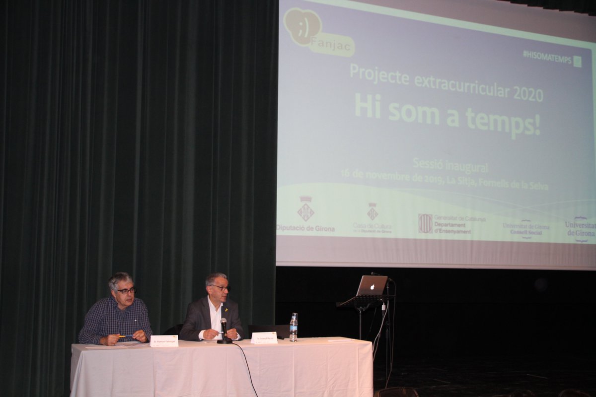 ACFanjac's tweet image. Dissabte vam presentar Proj. Extracurricular #HiSomaTemps a La Sitja a #FornellsdelaSelva amb el Sr. J. Piferre de la Diputació de Girona. La Dr. D. Vaqué  del Dep. de Biologia Marina i Oceanografia de l’Inst. de Ciències del Mar va fer la xerrada “L'Antàrtida, un esclat de vida"