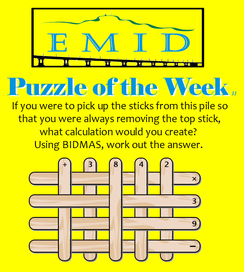 EMID_team's tweet image. #EMIDPuzzleoftheWeek 11
#EMID2020
#EMIDpotw
Can anyone beat @StJohnsOfficial to the correct answer???
Good luck!
Answer &amp;amp; a new puzzle coming next week!
@morganacademy1 
@stpaulsdundee
@BaldragonAcad
@BraeviewAcademy
@Grove_Academy
@Craigie_High
@DundeeNumeracy
@MathsScot