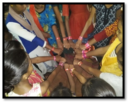 CASPIndia's tweet photo. Friendship Day was celebrated on the 4th of August 2019 at the Rapar REC Center in which children apologized to their friends for the mistakes they made and tied friendship bands. A review was made to break free from addiction and a chain of care was created for inclusion. https://t.co/cSxwXsTHQu