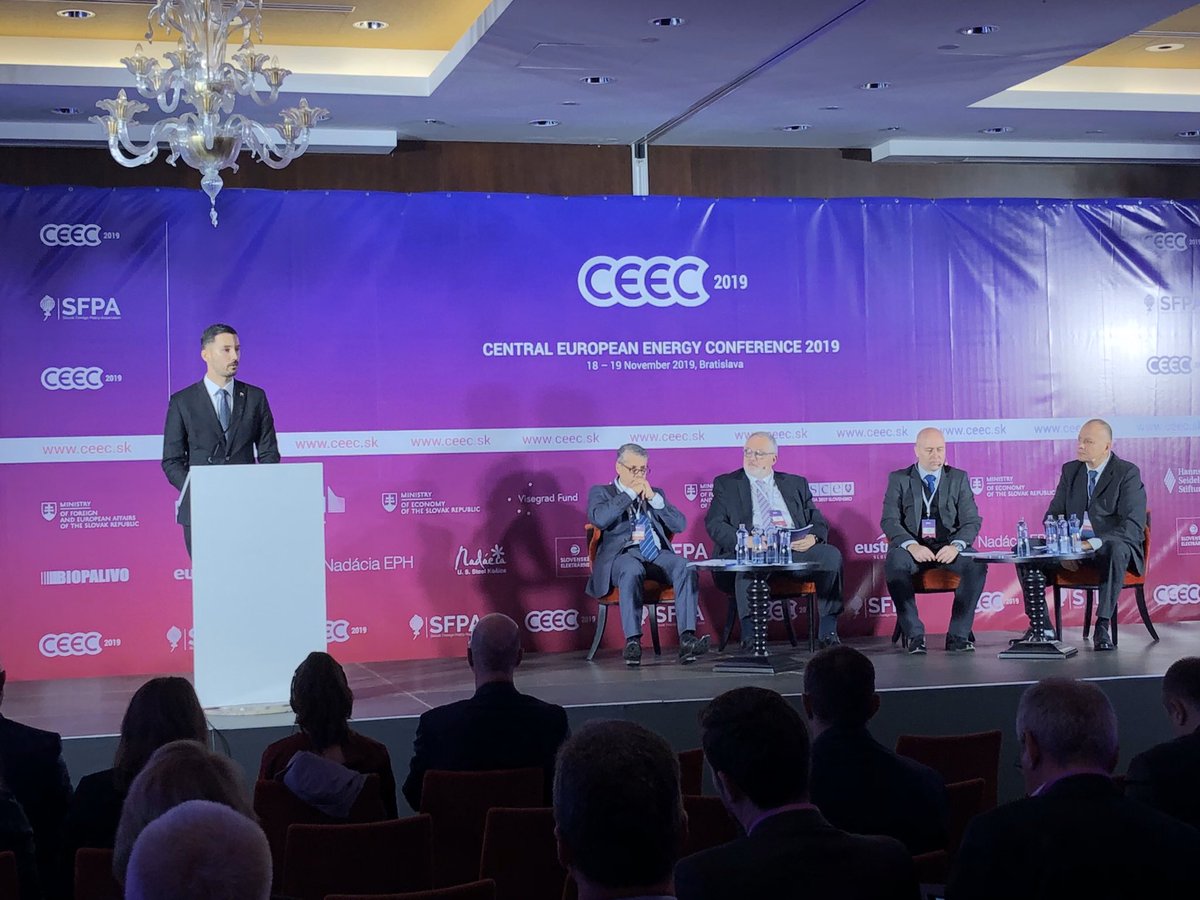 parizekofficial's tweet photo. Opening remarks at Central European Energy Conference 2019 #CEEC2019. @Slovakia_OSCE advocate stronger #OSCE focus on protection of critical infrastructure. More than 260 participants! #energysecurity #dialogue #energy #partnerships
@SlovakiaMFA @OSCE @SFPA_SK https://t.co/ELFPZQ8pWW