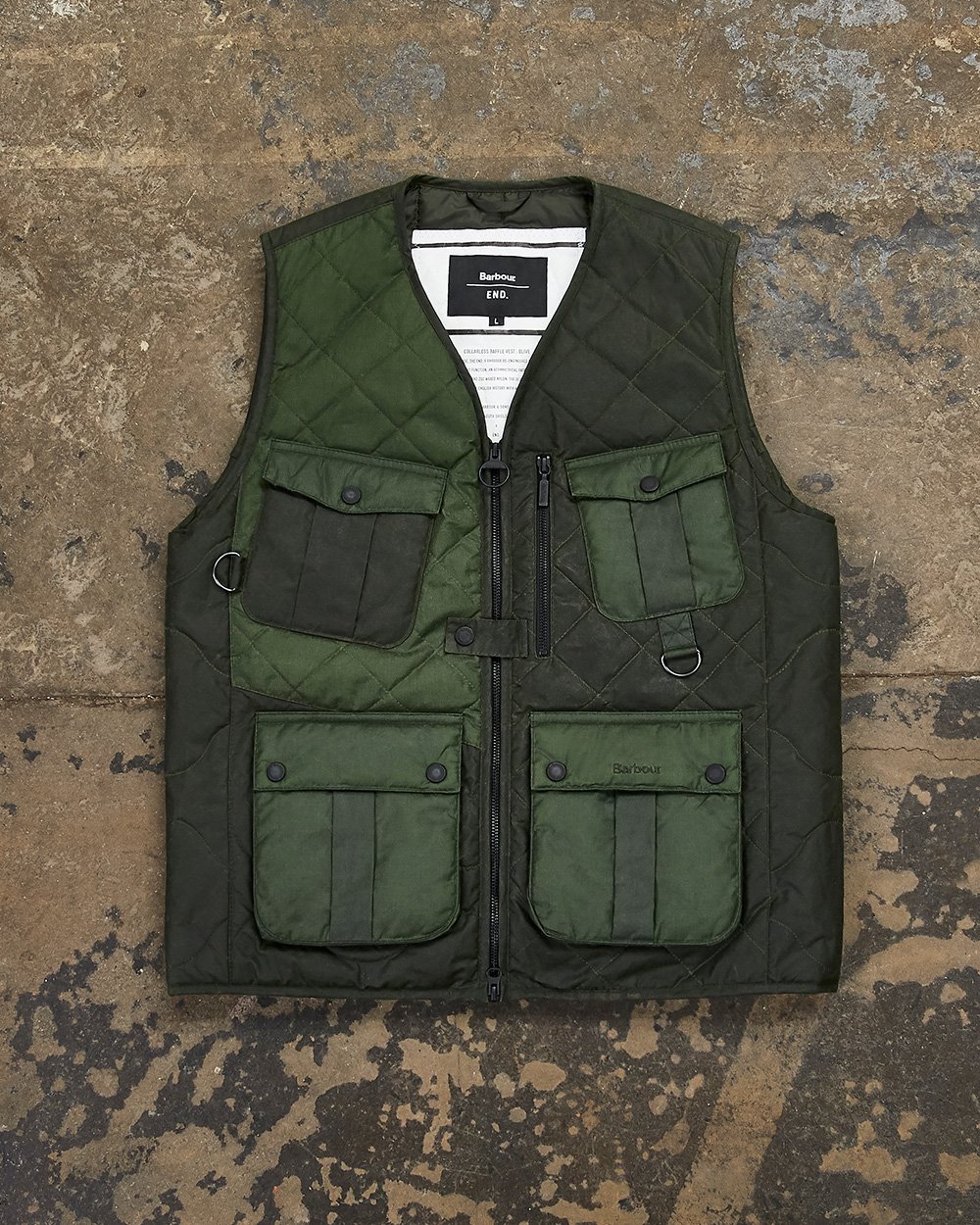 END. on X Designed fit for purpose we present our first collaborative offering with barbour the Re Engineered capsule featuring the Ashby Wax Jacket 349 and Fishing Vest 229 Register now at