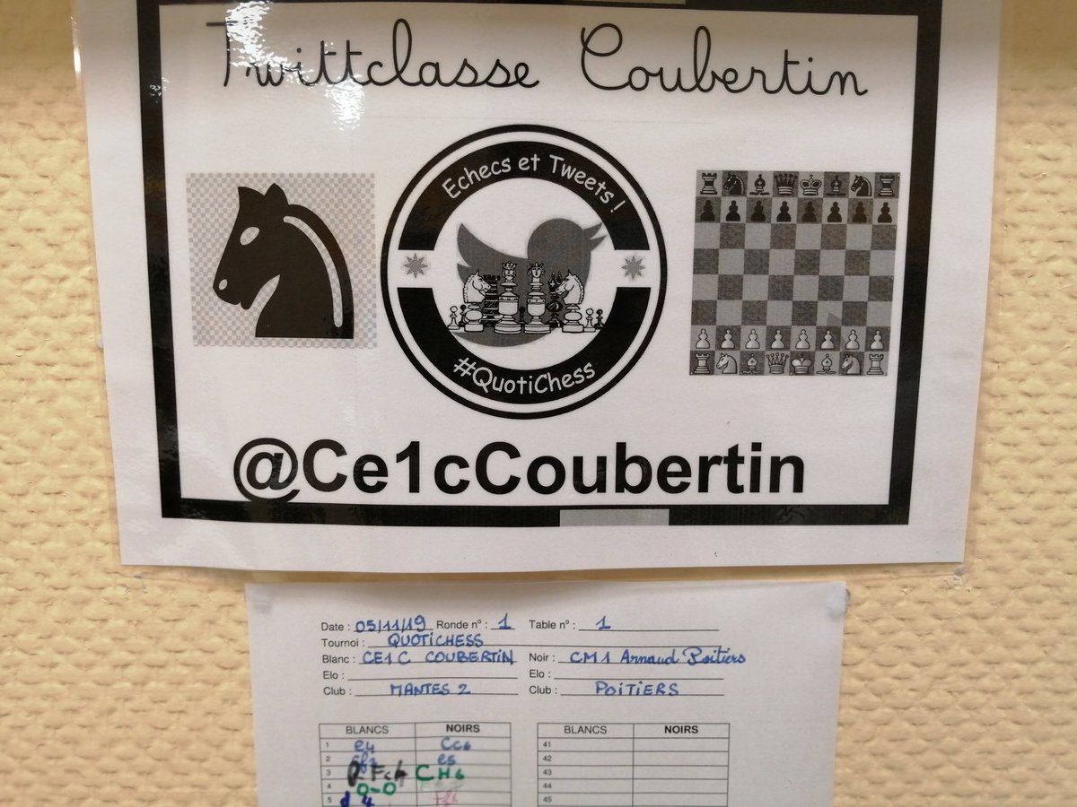 Ce1cCoubertin's tweet photo. @QuotiChess notre #CoinEchecs ! https://t.co/XNUxALc9kB
