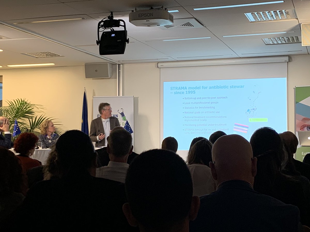 Anders Tegnell <a href="/Folkhalsomynd/">Folkhälsomyndigheten</a> at @EAAD_EU presenting the great work of <a href="/Stramamotabres/">Strama</a> in Sweden over 20 years. Want to learn a bit more about their work? Precisely today we talk about this at #theAMRstudio —> uac.uu.se/the-amr-studio… #EAAD2019 #KeepAntibioticsWorking #waaw19