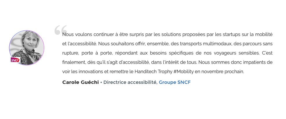 ℹ️ Aujourd'hui s'ouvre la Semaine Européenne pour l’Emploi des Personnes Handicapées (#SEEPH).
#SNCF remettra le prix du meilleur projet (catégorie #Mobility) pendant la remise des Trophées du Handitech Trophy.

Communiqué de presse :
🔗 sn.cf/handitech

#HTT19