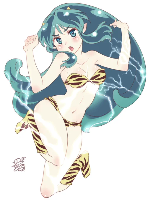 大投票見られなかったけど、描きたかったから描きました!
ラムちゃんは原点の一つ。 