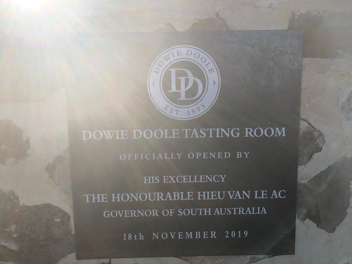 Great to be at the opening of <a href="/DowieDooleWines/">DOWIE DOOLE Wines</a> new tasting room tonight. Congratulations to all the Dowie Doole team! <a href="/bprinaldi/">Brendan Rinaldi</a> #mclarenvale #sustainabledesign #qualitywines