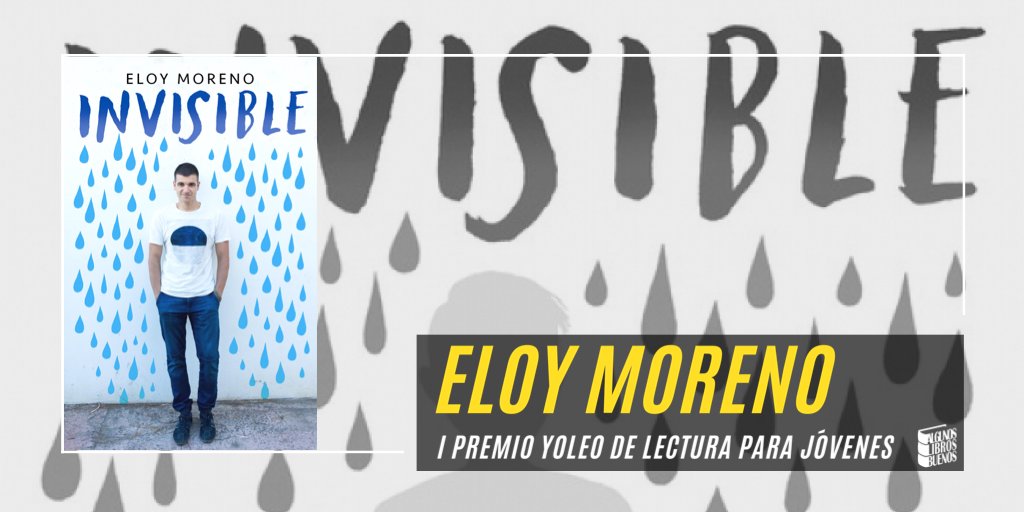 #NoticiasLiterarias
Eloy Moreno <a href="/Eloy__Moreno/">Eloy Moreno</a> , con su novela #Invisible, es el ganador del I Premio Yoleo de lectura para jóvenes
<a href="/YoleoClub/">Yoleo</a> <a href="/nubedetinta/">Nube de tinta</a> <a href="/megustaleer/">Me Gusta Leer</a> 
🗞algunoslibrosbuenos.com/eloy-moreno-ga…