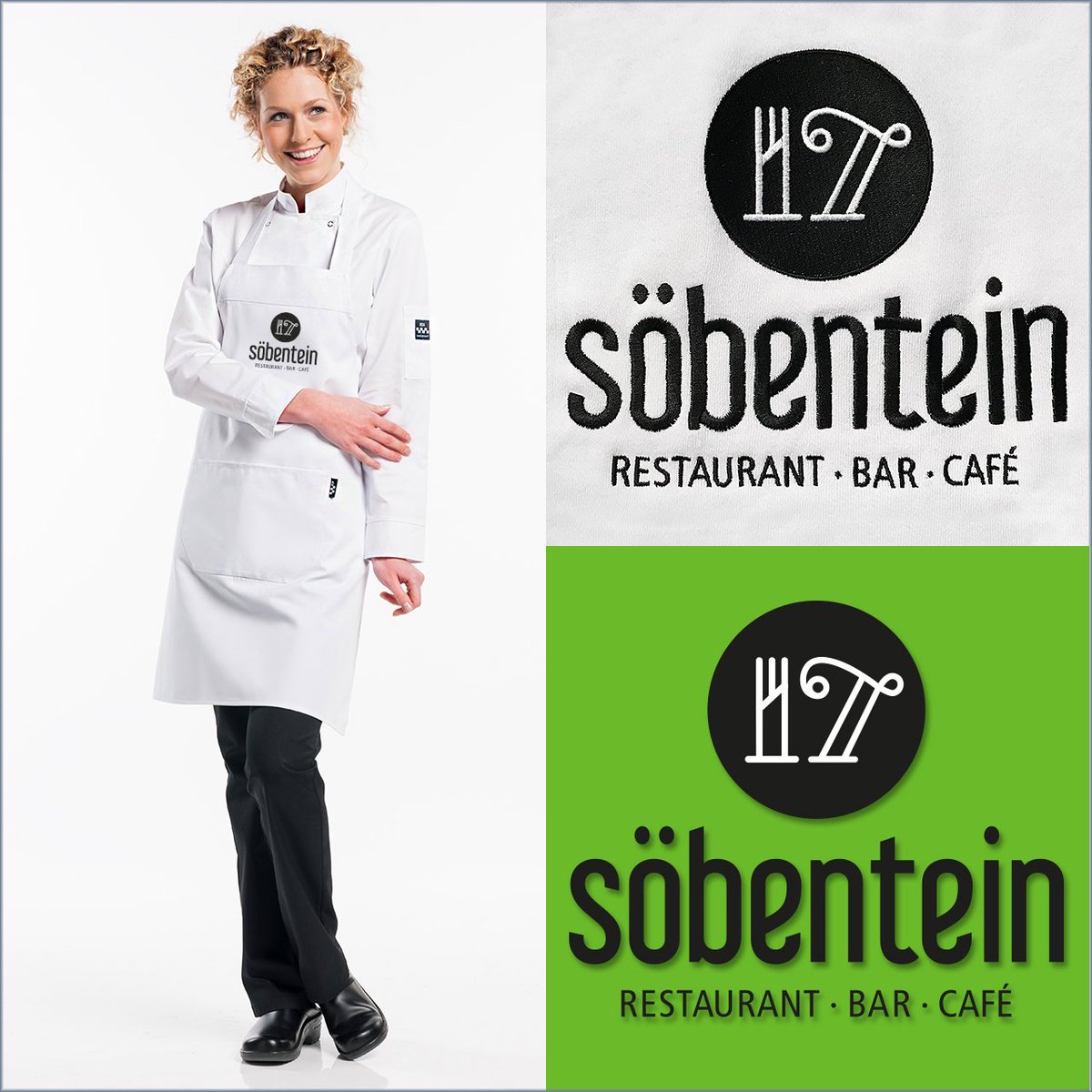 Cotton Art Diese Latzschurze Von Chaud Devant Konnt Ihr Bei Uns Gunstig Mit Eurem Logo Oder Wunschmotiv Besticken Oder Bedrucken Lassen Die Klassische Schurze Hat Vorn In Der Mitte Eine