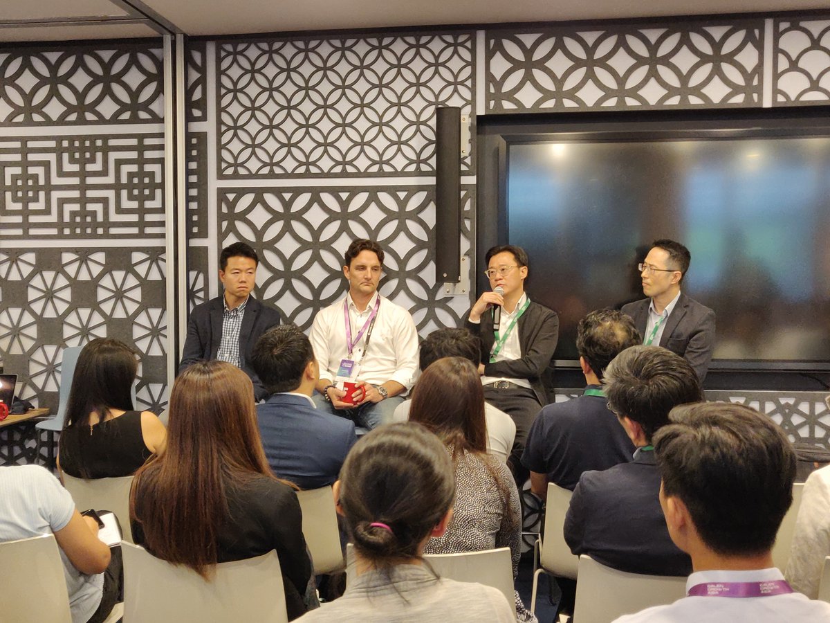 Our CEO @ColeSirucek joined Lawrence Low from EDBI, Jin W Jeong from @apispartners and @gavinteo from B Capital Group to talk about what it takes for a Singapore startup to scale globally at the @GalenGrowthAsia Healthtech Summit 2019. #digitalhealth #patientintelligence