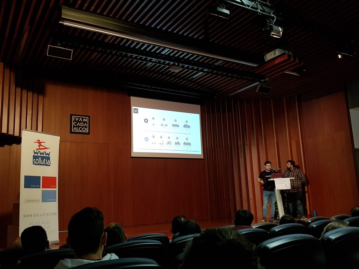 wossom_com's tweet photo. El viernes pasado nuestros compañeros @caxilomo y @slaimer estuvieron hablando sobre #MVP en las jornadas del XX aniversario de #Sollutia.

Enhorabuena a Sollutia! Fue un placer para nosotros participar en estas jornadas. https://t.co/bZ0w9MiK8v