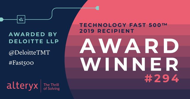 casco_giu's tweet photo. Thrilled to be a part of the family and contribute to Alteryx's growth! In the DeloitteTMT #Fast500 list for the third year in a row, recognized among the fastest growing tech companies in NA. Just amazing! Learn more from our CEO, Dean Stoecker: https://t.co/evEdTJGzq0 https://t.co/TaSjR1Vz3d