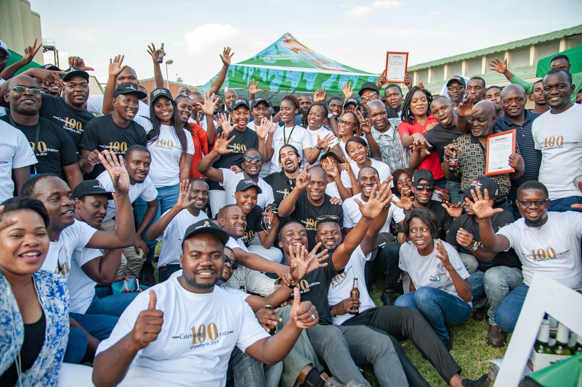 ZamBreweries's tweet photo. Quality is our culture and DNA.

On 14th November 2019, we joined the world to celebrate 100 years of quality in style.

#ZambianBreweries #ABInBev
#100yearsOfQuality #WeBrewQuality #CQIat100 https://t.co/7lRW5C5ZAN