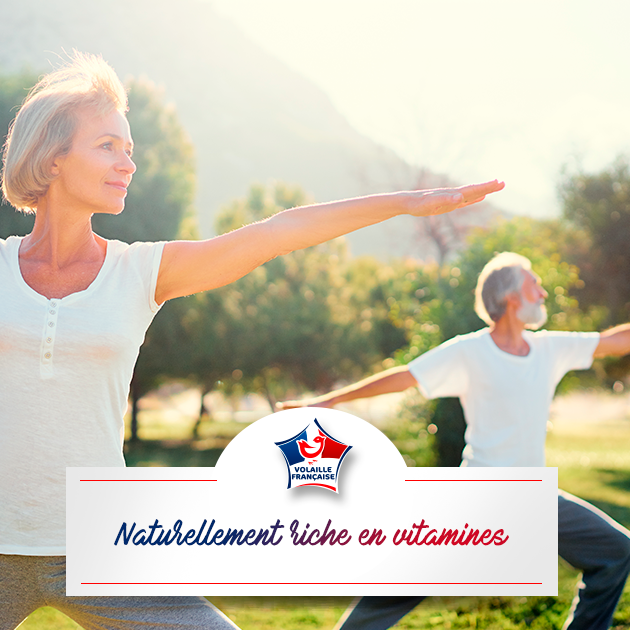La volaille est naturellement riche en vitamines et participe donc au bon fonctionnement de l'organisme, en particulier des systèmes nerveux, musculaires et cellulaires ! 

Retrouvez tous les atouts nutritionnels de la volaille ici : bit.ly/30Fa5Xo
