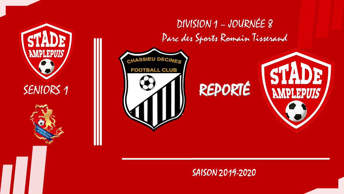 StadeAmplepuis's tweet photo. Résultats de nos Seniors !

Un derby ne se joue pas, il se gagne. C’est ce qu’a fait la 2 face au FCPSL 3💪🏻
La 3 retrouve la victoire👏🏻

Matchs annulés pour la 1 et les Féminines❄️

#AllezSA 🔴⚪️ https://t.co/27S1bOiXU4
