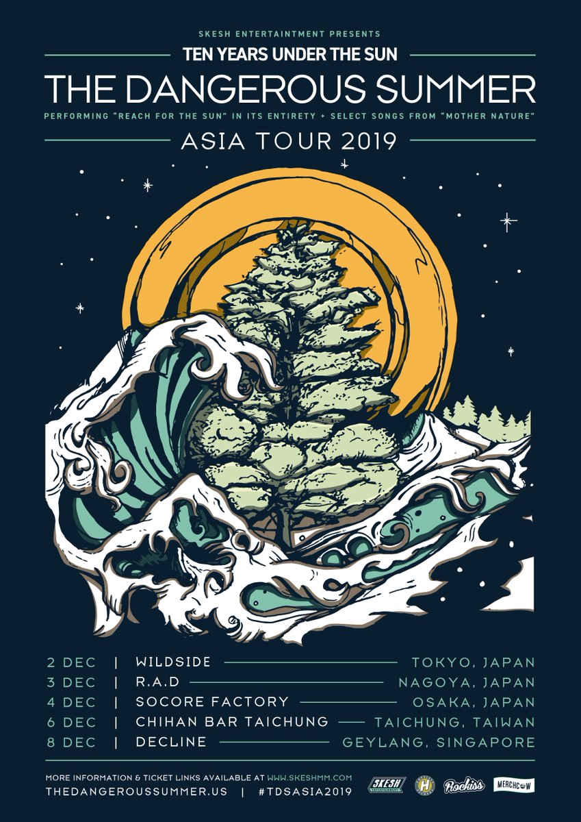 Time is running out to get tickets for the @dangeroussummer Asia tour! Who's excited for this one?! #TDSAsia2019? #TheDangerousSummer #SkeshEntertainment