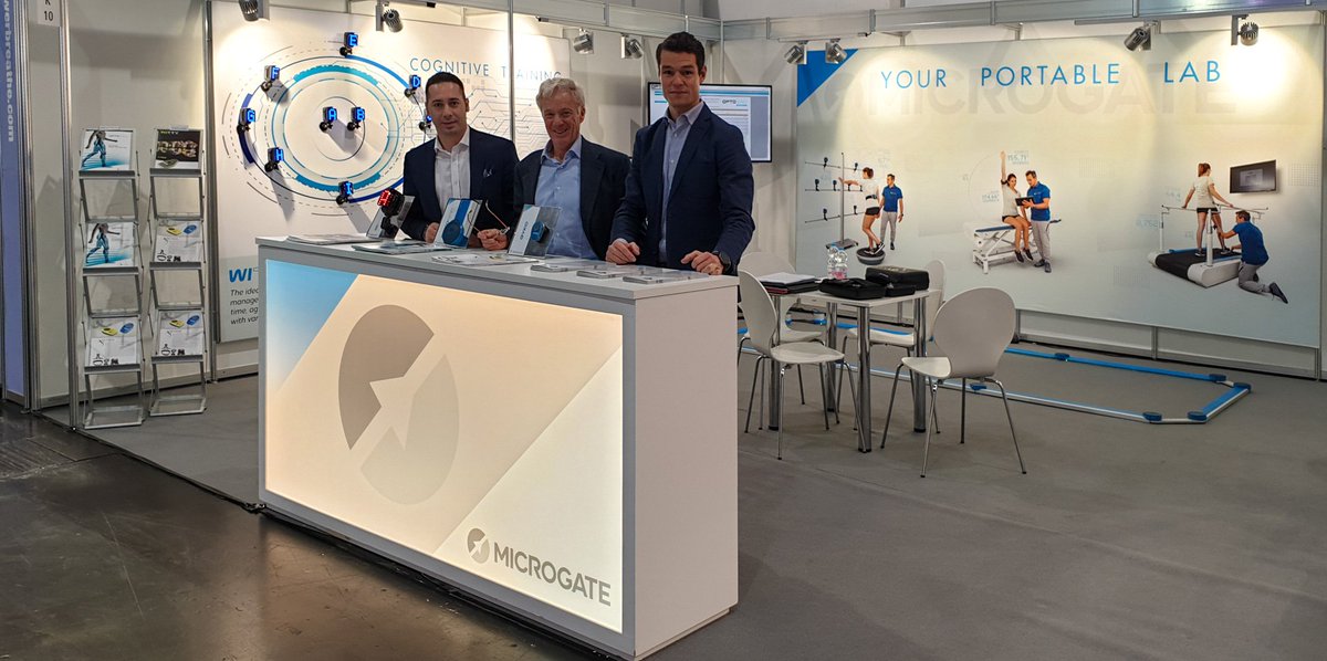 microgate's tweet image. . @MEDICATradeFair 2019 is started. Our three Sales Managers Vinicio, Marco, Luca are waiting for you at Hall 4 / Booth K10. Come to check news about #Optogait, #Gyko, #WittySEM, #CognitionInMotion, or just for a chat...
#MEDICA2019