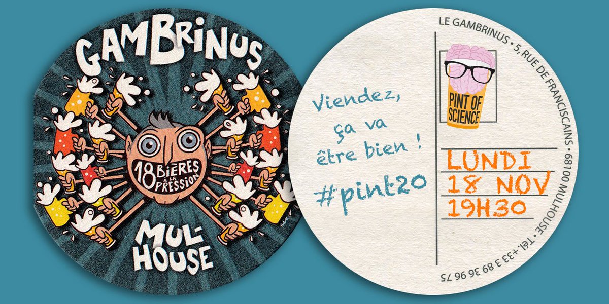 fannygreullet's tweet photo. L'équipe de @pintofscienceFR @mulhouse se réunit ce soir! Tu as toujours souhaité faire partie de l'aventure sans jamais oser le dire? 😱 Viens te joindre à nous, on t'attend au #Gambrinus à 19h30 🍻 Passe le message!! @UHA68 @mulhouse @MulhouseAgglo https://t.co/rGUad0Sh10