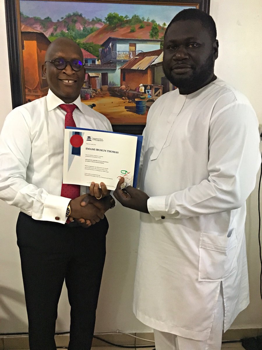 ISMLagos1's tweet image. Pictures from the concluded Advanced Certificate In Logistics and Supply Chain Management Training.
#ISMLagos #ISMtraining #logistics #supplychain #roro #management #learning #knowledge #actionableknowledge #professionaldevelopment #growth #education