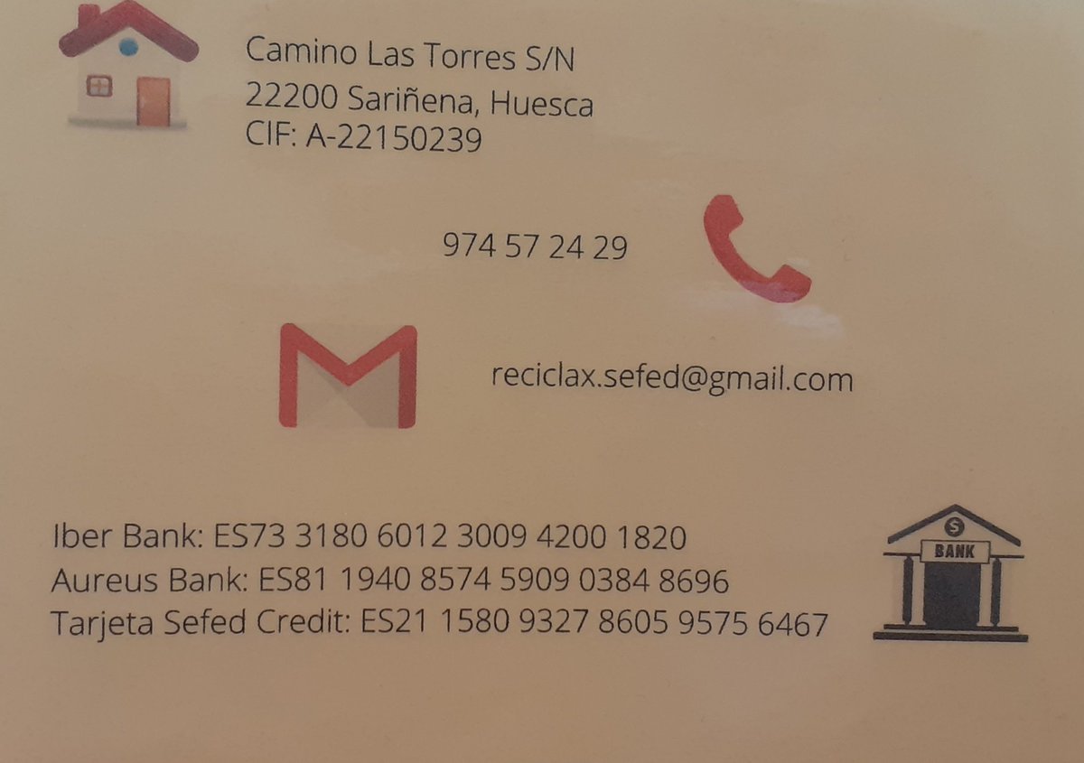 Buenos días.
Os adelantamos en primicia la nueva tarjeta con nuestros datos que os daremos en la feria de empresas simuladas de Andorra (Teruel)