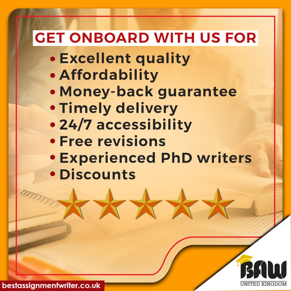BestAssignment6's tweet image. Get all this within your
budget at #BestAssignmentWriter.
Contact Us for further details.
bit.ly/2g7xjTJ

#BestAssignmentWriter #AssignmentHelpUK