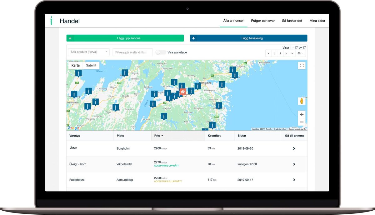 Skira har expanderat sin spannmålshandel från Östergötland till hela Sverige och har till och med börjat planera att lansera den digitala handelsplatsen internationellt. bit.ly/2XpplH9 #leadbolag #eastsweden