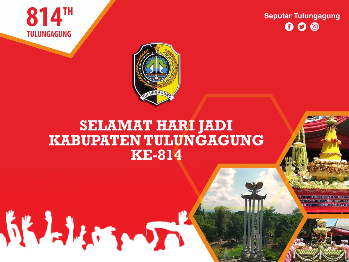 Selamat Hari Jadi Kabupaten Tulungagung Ke-815
.
18 November 2019
#HUTTulungagung814 #HariJadiTulungagung814 #Tulungagung