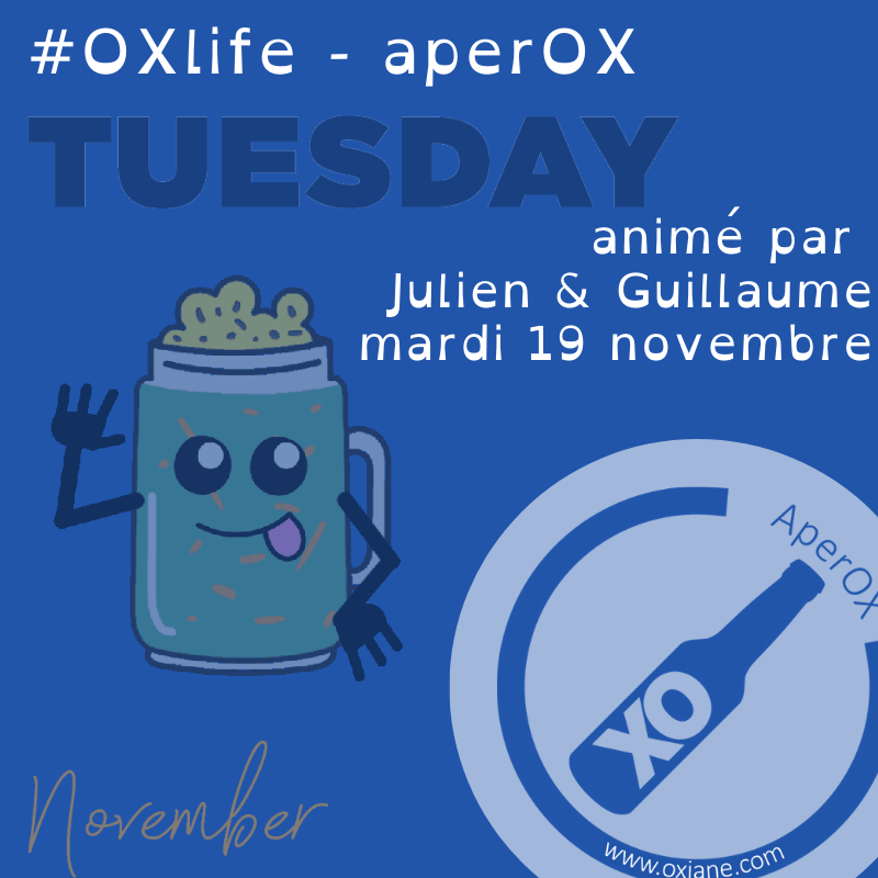 OxianeIT's tweet photo. 🧐🥳😊Demain, chez @OxianeIT nous reprenons le rythme des #aperOX mensuels :
Une prez d'une heure ... Et tout le reste de la soirée pour se restaurer et boire un verre ensemble 🍕🍻🍩
Julien et Guillaume nous parlerons de #test et de #selenium notamment. https://t.co/NhD3jNvkTK