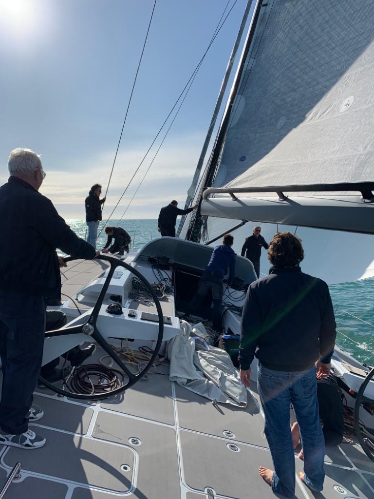 MilleniumSails's tweet image. Prima prova vele in assetto cruising per il #Mylius60 canting keel Cippa Lippa, vele Millenium Arche technora / taffeta.
Non vediamo l’ora di provarla in configurazione racing con vele Millenium Monolithic e Arxe Carbon!
#milleniumsails #sailing