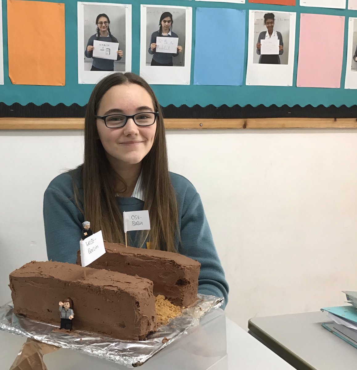 SPFHistory's tweet photo. Y11 historians’ creations #Berlin Cake-off. Sweet relief from the demands of IGCSE History @SPFHistory @SPFSchools @SPFSeniors https://t.co/zUrXjz7J0P