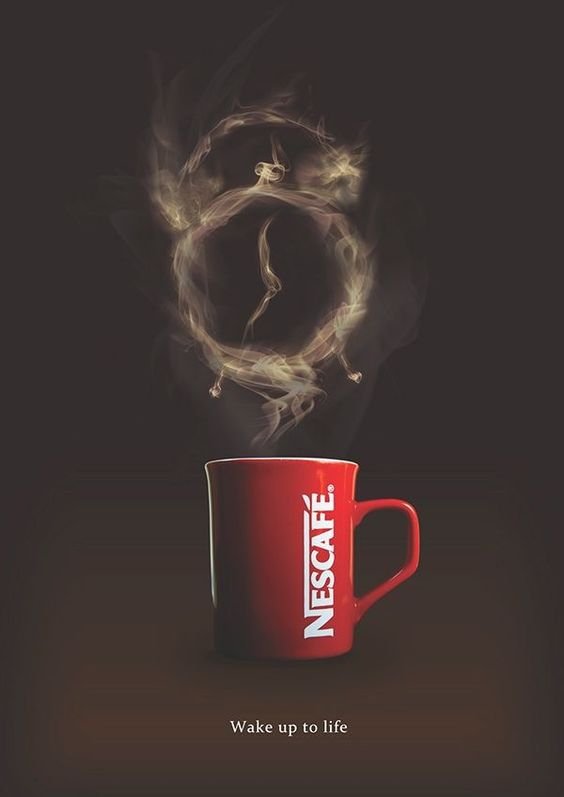 We love this advertising from Nescafe, linking an alarm clock to coffee!

Tea or coffee? Comment your favourite! ☕