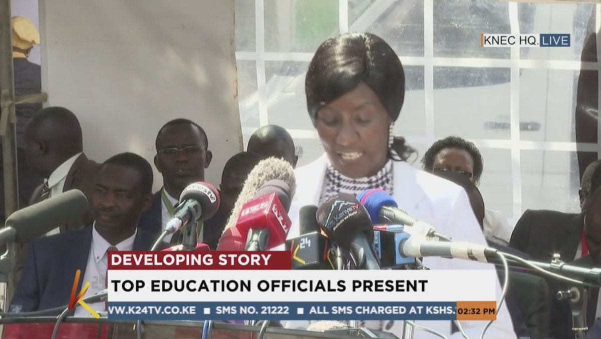 K24Tv's tweet photo. TSC CEO, Dr. Nancy Macharia: I would love to thank our teachers, because without them in the administration and marking of the exams, we would have a very rough time.

We are proud of our teachers! 
#KCPE2019
#KCPEResults2019 https://t.co/fuzzzchpbj