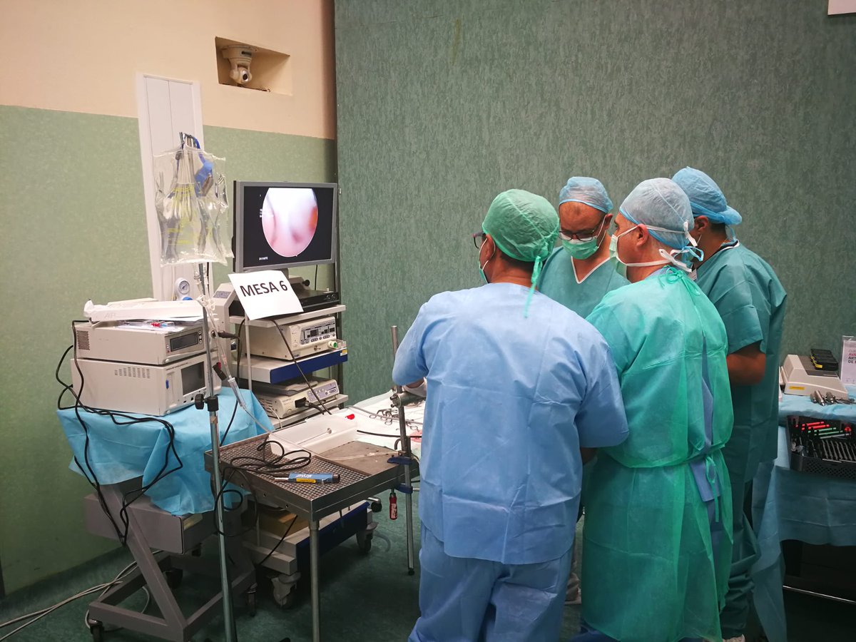 IAVANTE_FPS's tweet photo. Los especialistas en #cirugía y ortopédica y #traumatología del curso avanzado de #artroscopia de rodilla #IAVANTEformación entrenan técnicas para tratar lesiones meniscales complejas y reconstrucción del ligamento cruzado anterior y posterior #FundaciónSATO #SMACOT @satoportal https://t.co/xgig0Ln8Nz