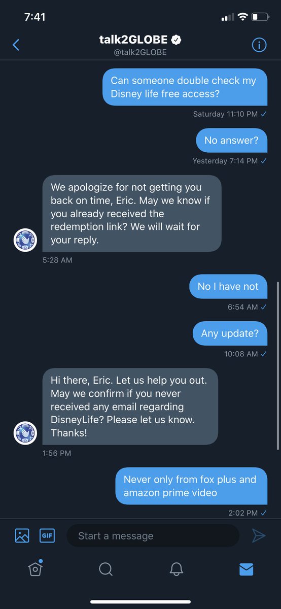 ericgozo's tweet photo. @talk2GLOBE customer service takes forever to reply and cannot seem to understand my concern. Pa ikot ikot Lang. https://t.co/tCdzW0Th6H