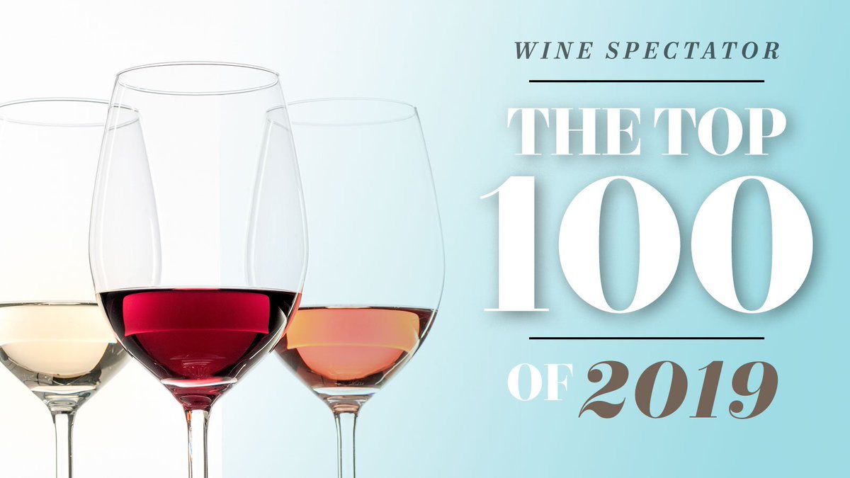 WineSpectator's tweet image. We have revealed the Top 100 Wines of 2019—our editors' picks for the most exciting #wine releases of the past year! Check out the full list of first-rate wineries, new discoveries, comeback stories and terrific values. #WSTop100 winesp.ec/2RZCjr1